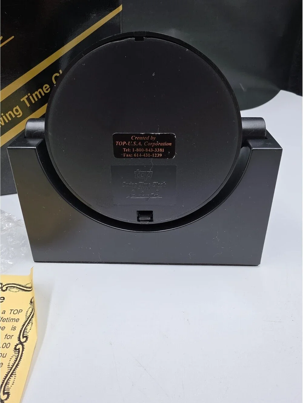 La Bruyère Black Desk Swing Time Clock - New Without Tags, Open Box